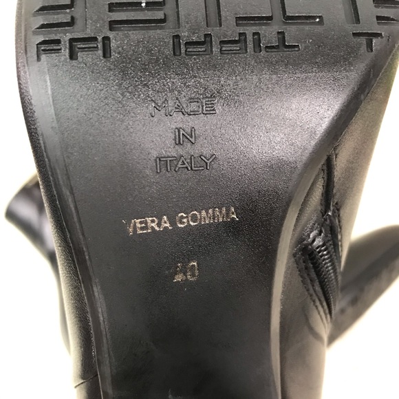 TIFFI BY DANIELE DENTICI BLACK LEATHER BOOTS SZ - Picture 7 of 14